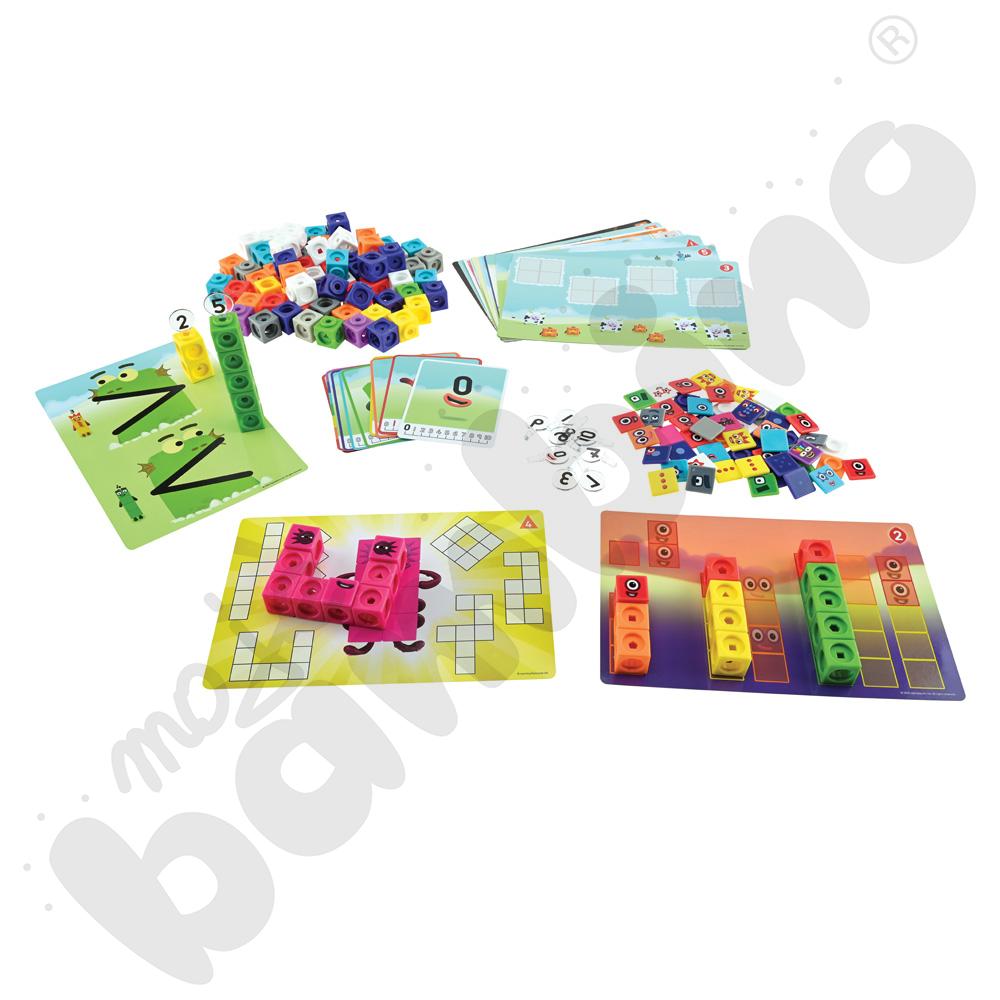 Kostki matematyczne z kartami działań 1-10 