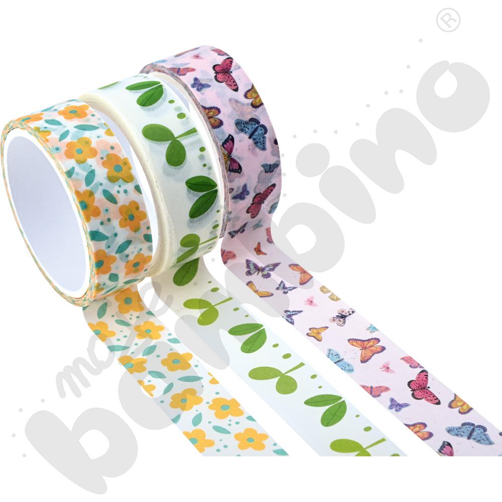 Tasiemki ozdobne z motywem wiosennym, 3 szt.