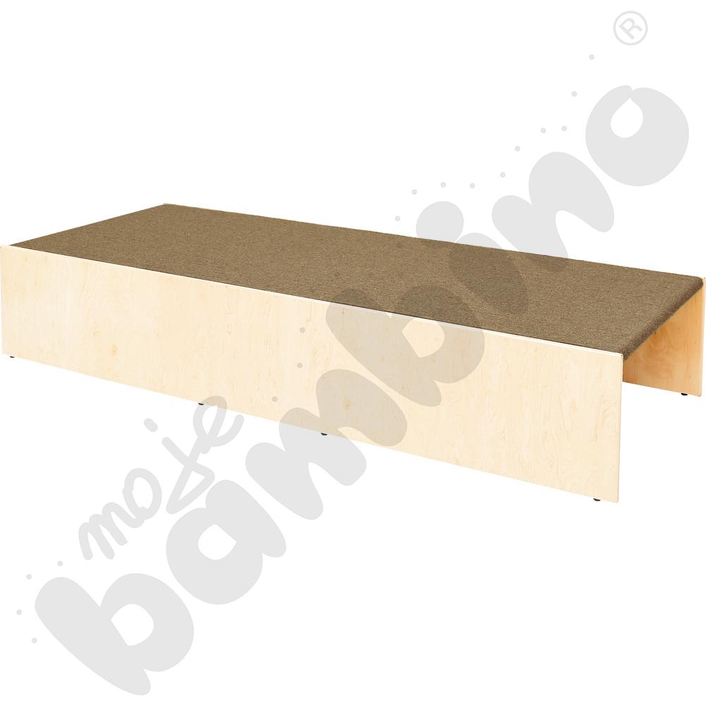 Podest z wnękami po bokach, wys. 30 cm - jasnobrązowy