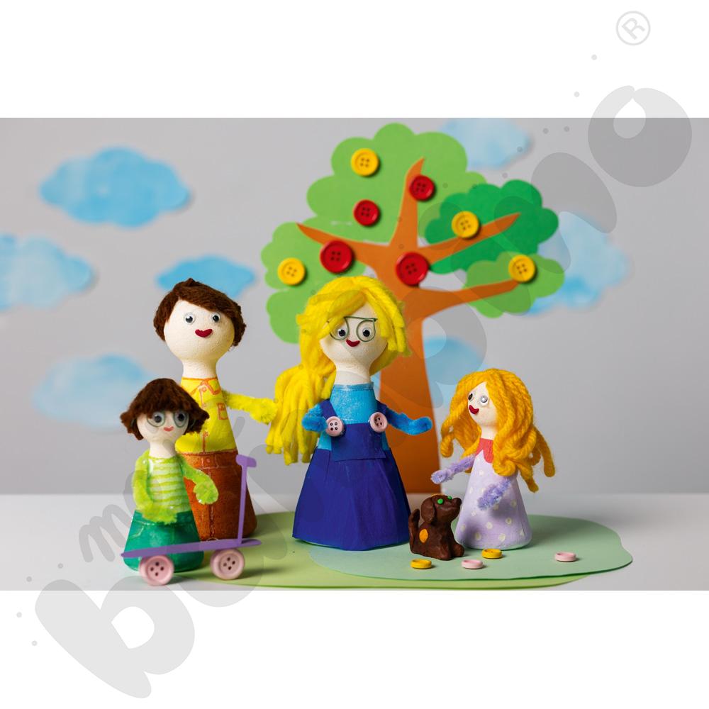 Figurki styropianowe, wys. 15 cm, 8 szt.