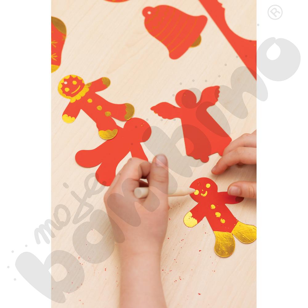 Ozdoby bożonarodzeniowe - wydrapywanki, 50 szt.