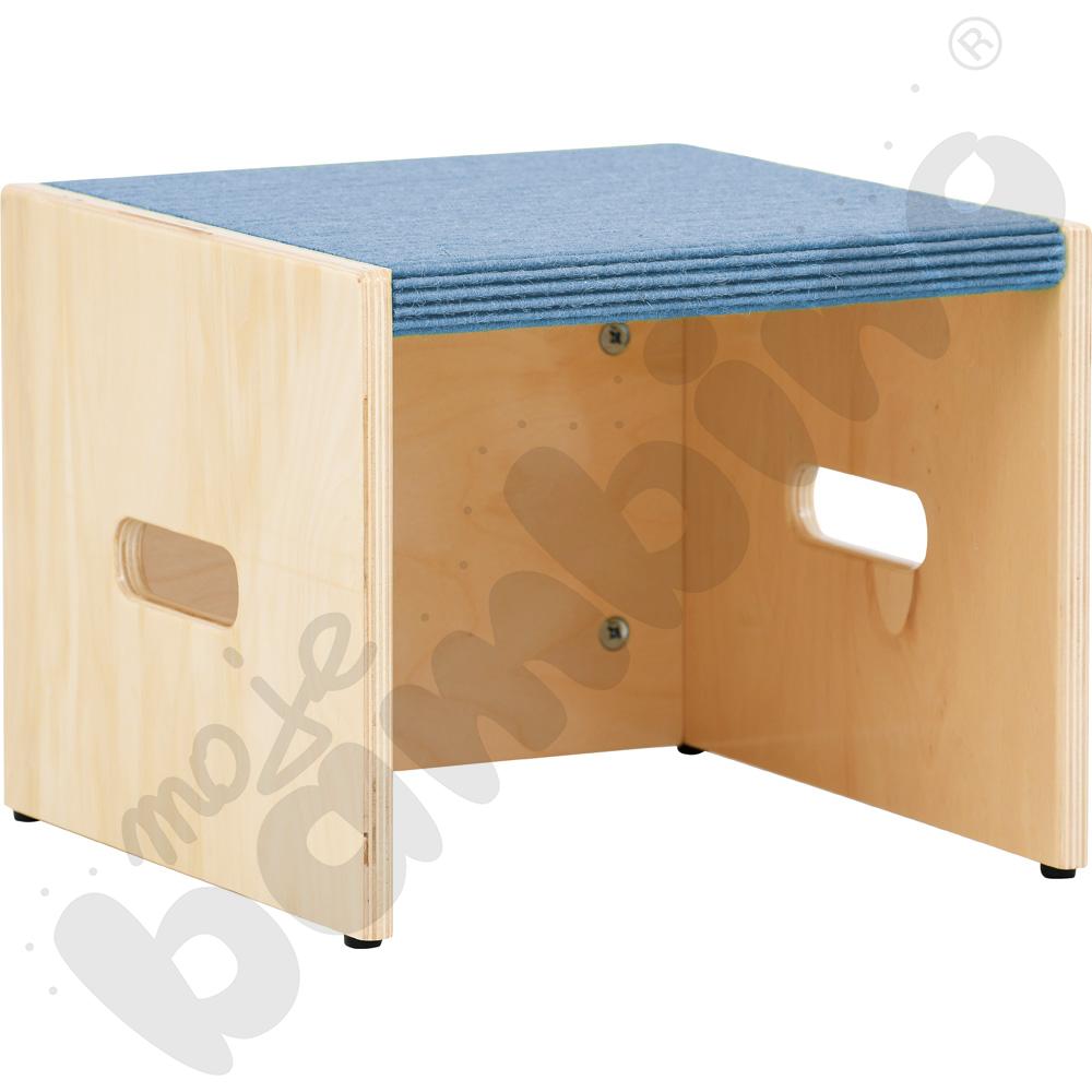 Podest kwadrat z wnęką, wys. 26 cm - jasnoniebieski