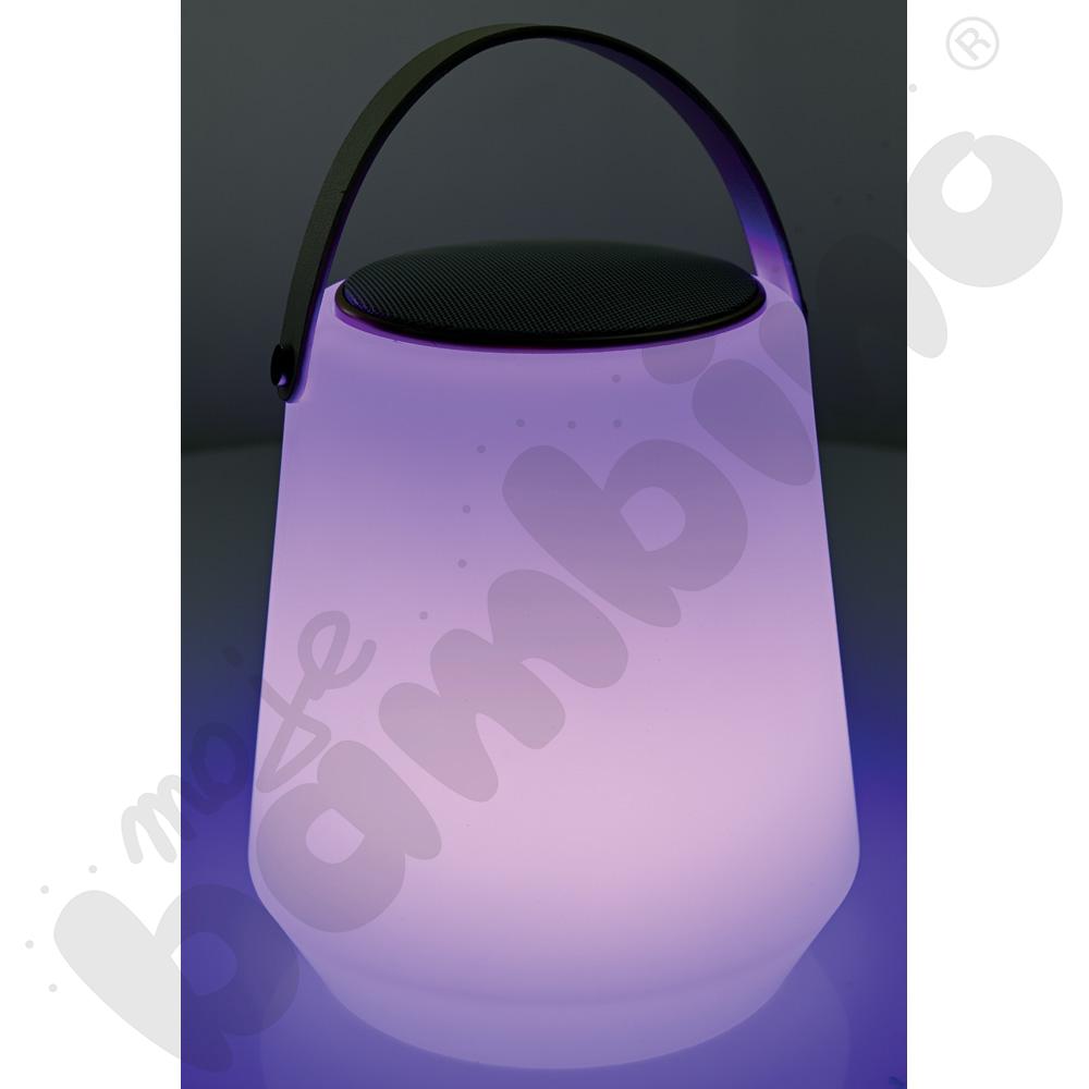 Lampa LED z głośnikiem przenośna 