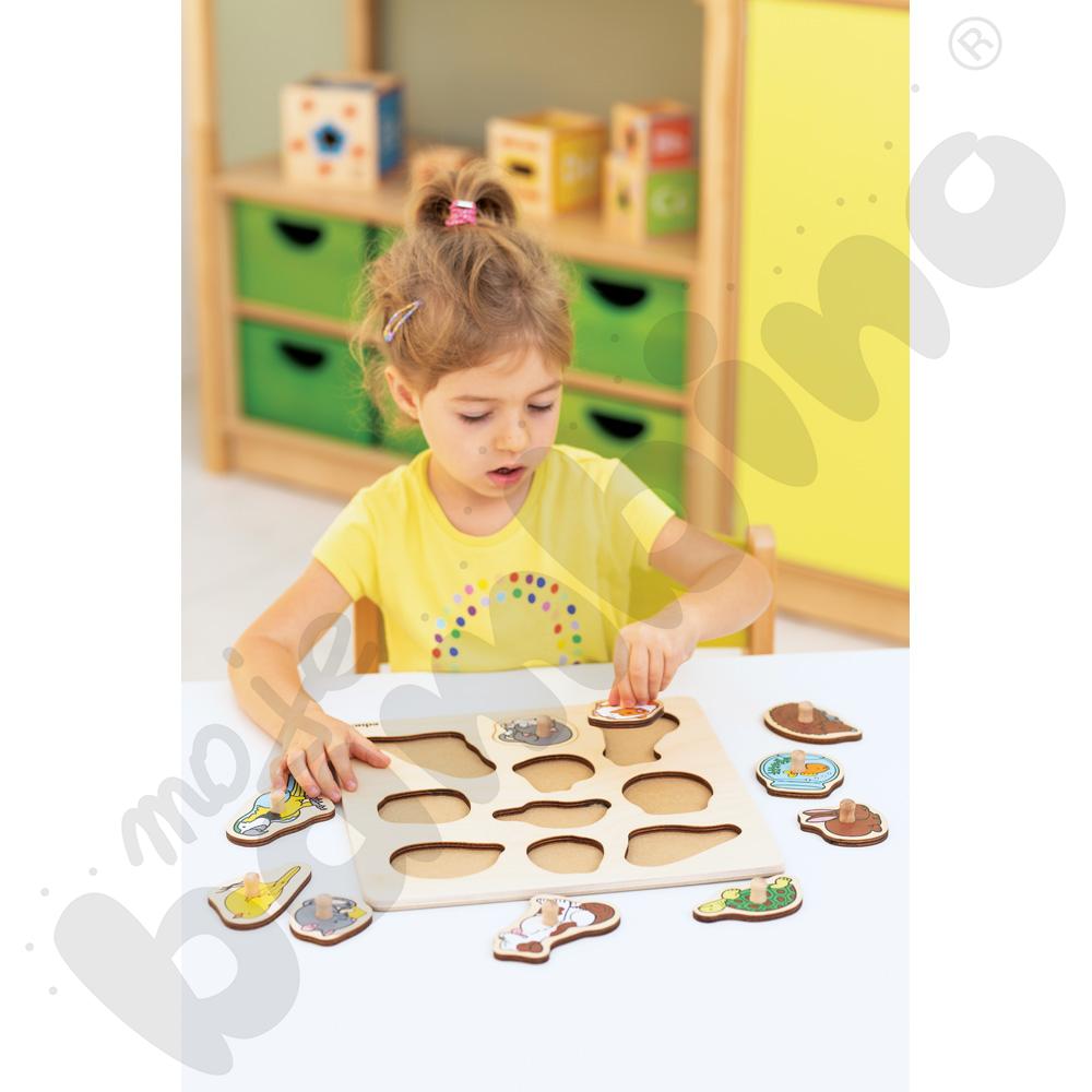 Układanka drewniana - zwierzęta domowe