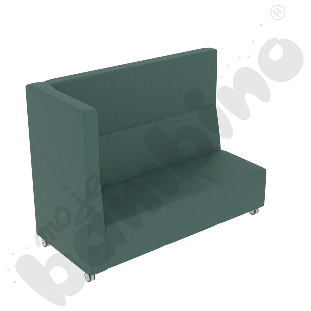 Sofa Universum 3-os. wys. 133 cm, bok średni lewy, na kółkach, tkanina KG10