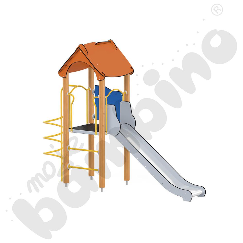 Orbis - wieża 5, drewniane słupy