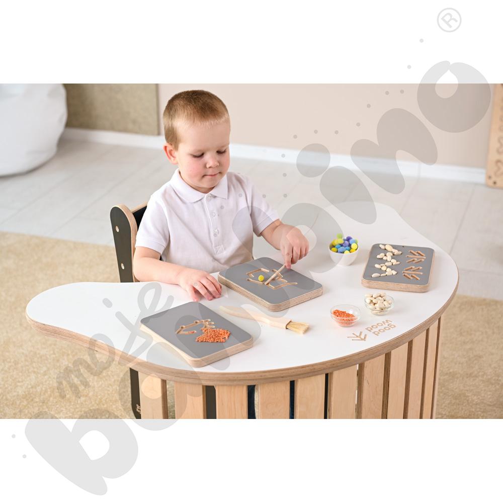 Tablice grafomotoryczne malucha - szare  - MED