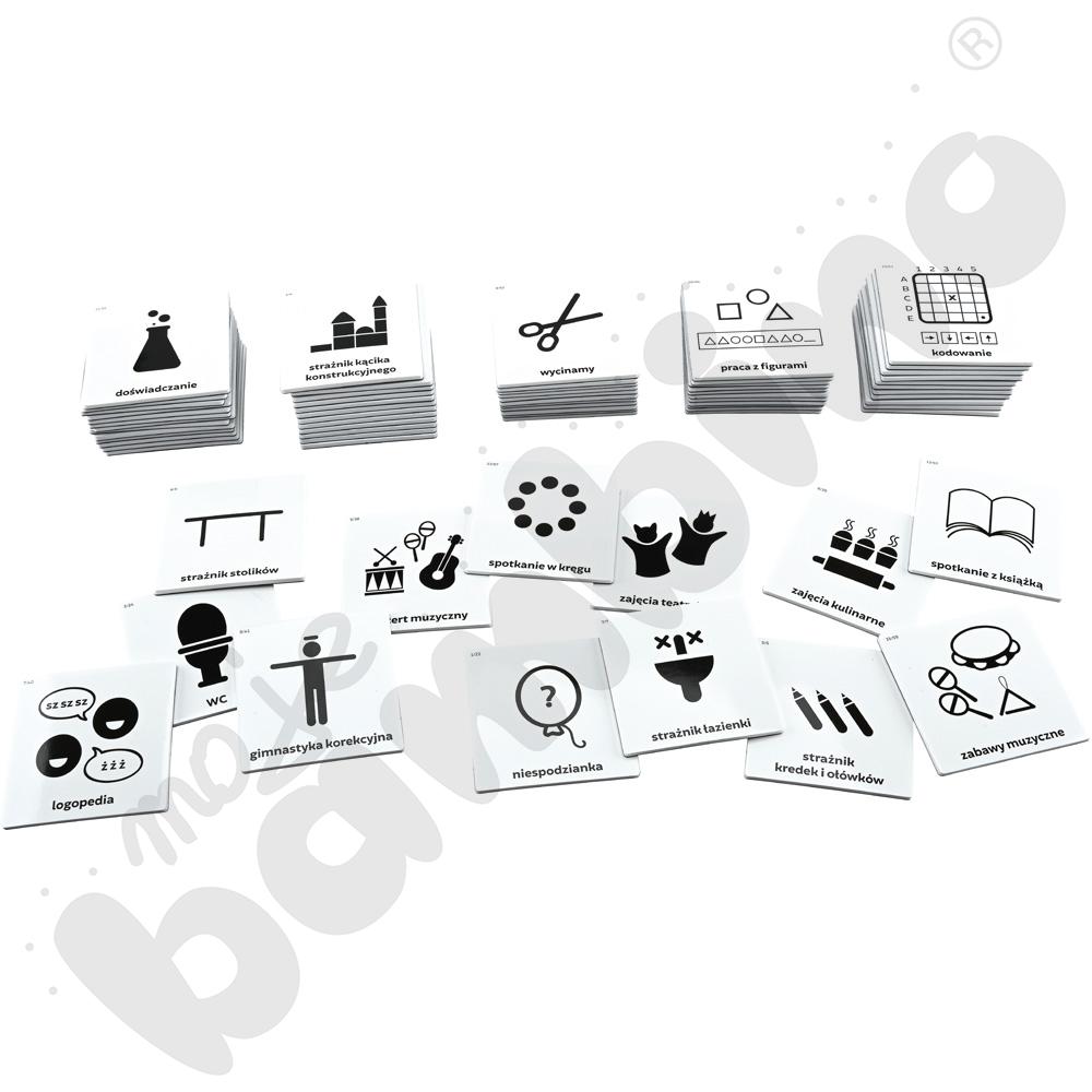 Daltońskie piktogramy. Plan dnia