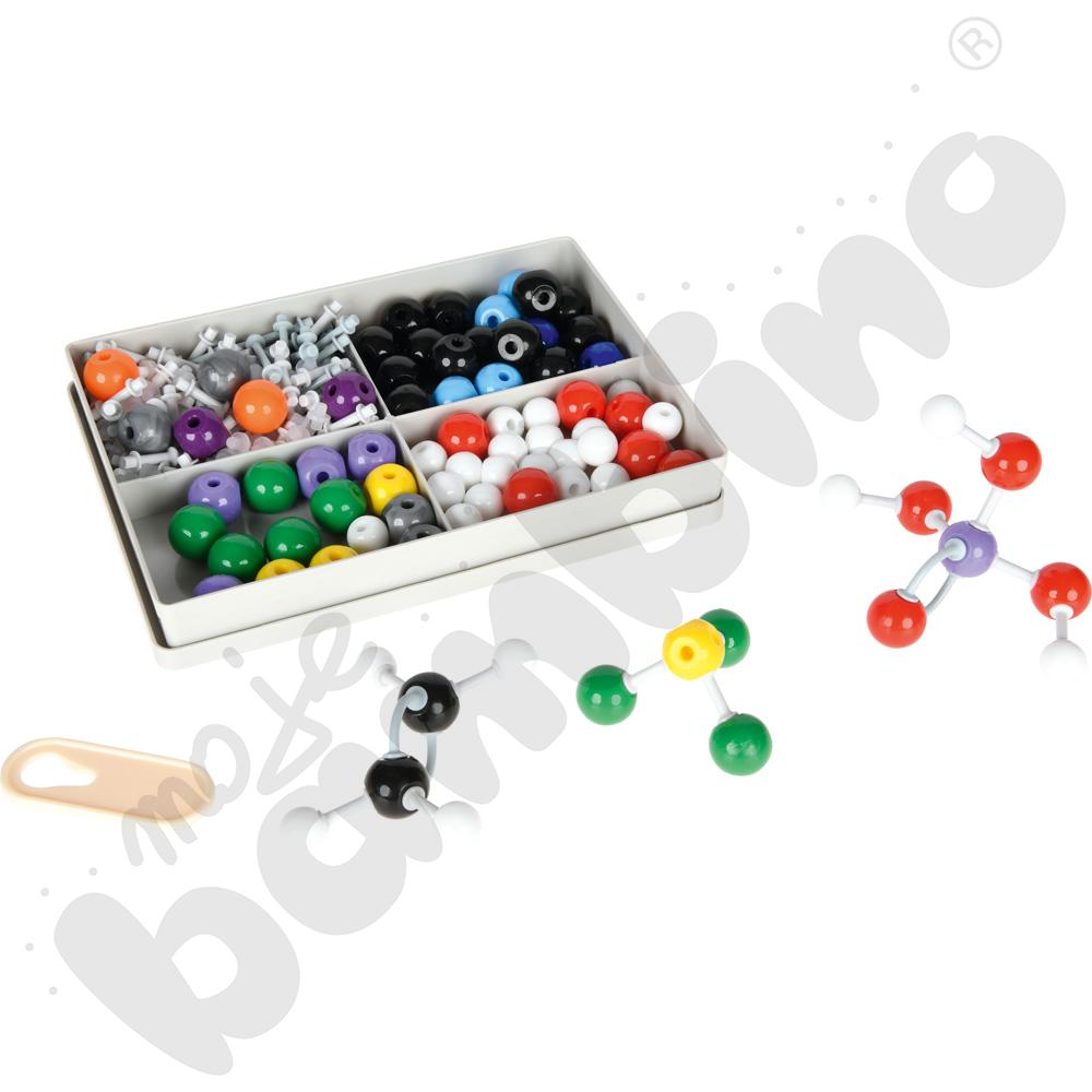 Modele atomów - zestaw do chemii organicznej i nieorganicznej, 240 elem.