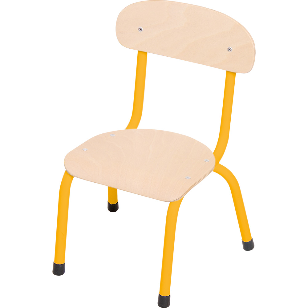 Stolička Bambino veľ. 0, výška 21 cm - k stolom 40 cm - horčicová