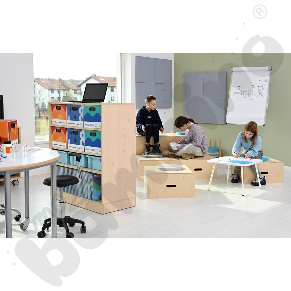 Regał Grande dwustronny - klon jasny