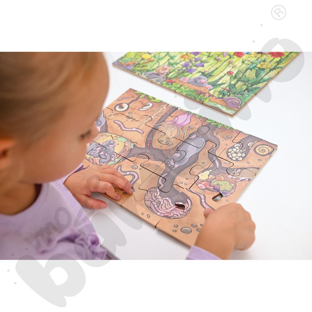 Puzzle podłogowe Łąka kwietna