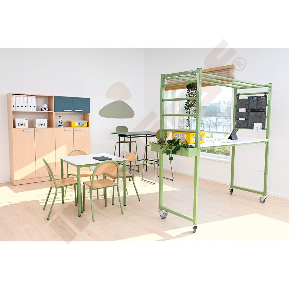 Projektový stôl MultiDesk s príslušenstvom, biely