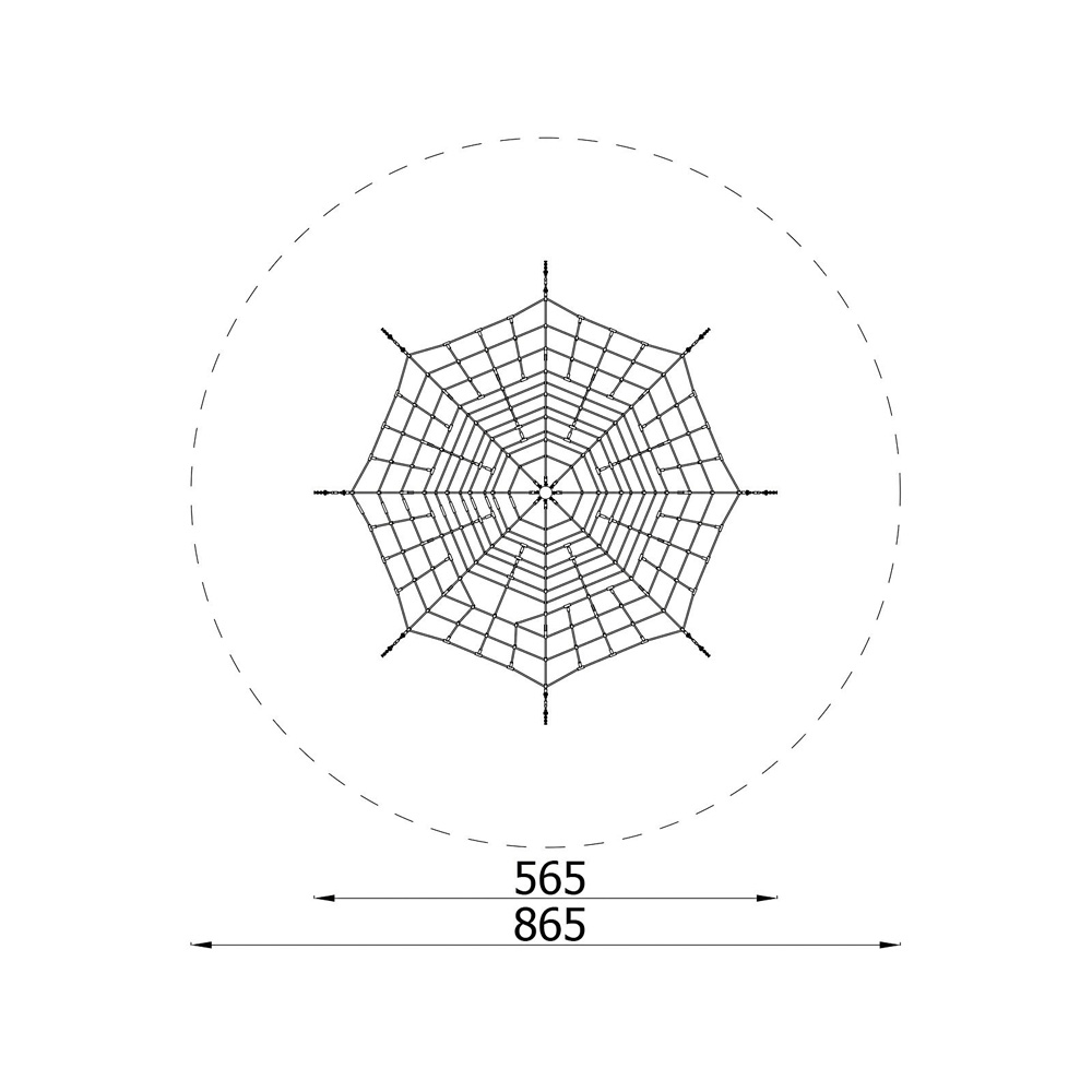 Lanová spider pyramída