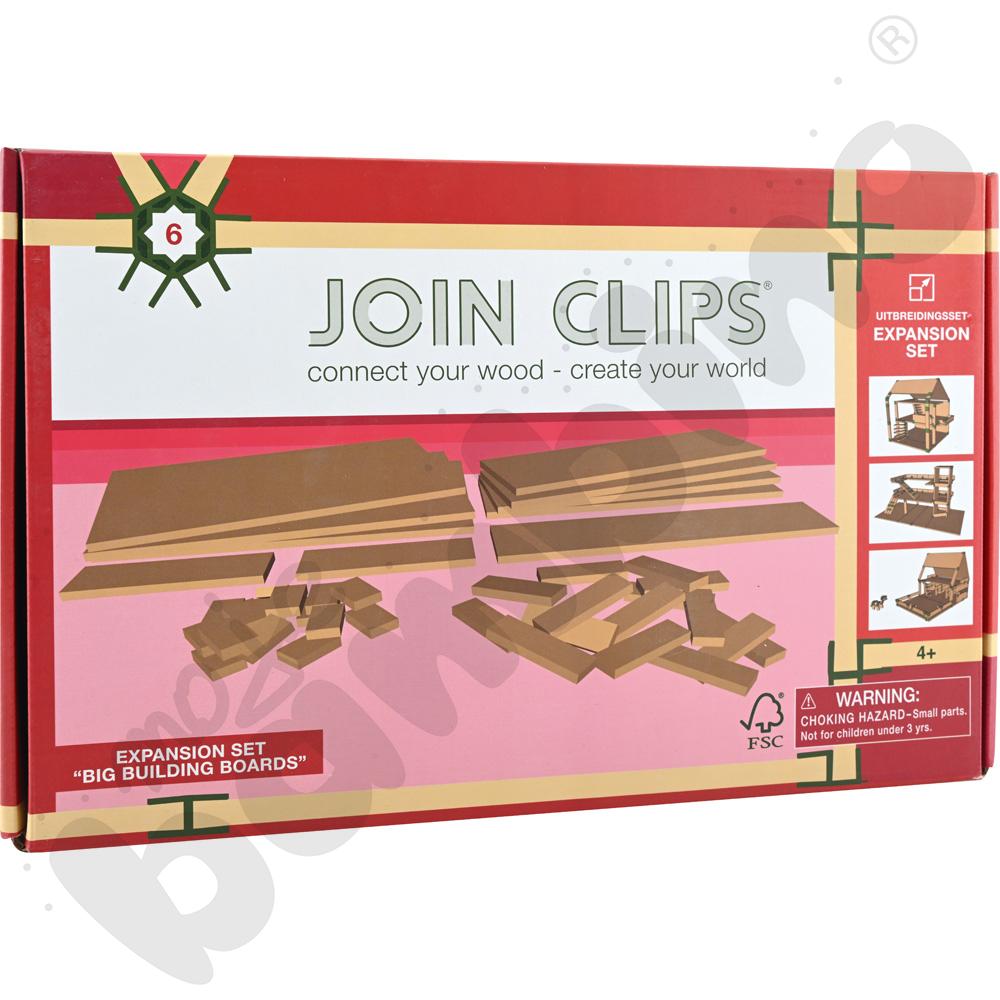 Join Clips - zestaw drewnianych klocków, 566 elem.  