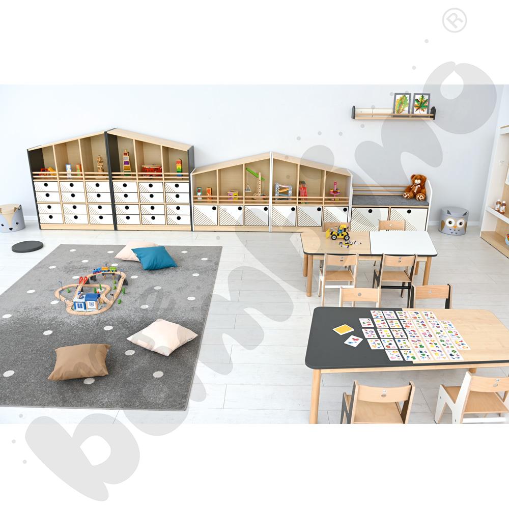 Szafka wysoka FLO lewa biała