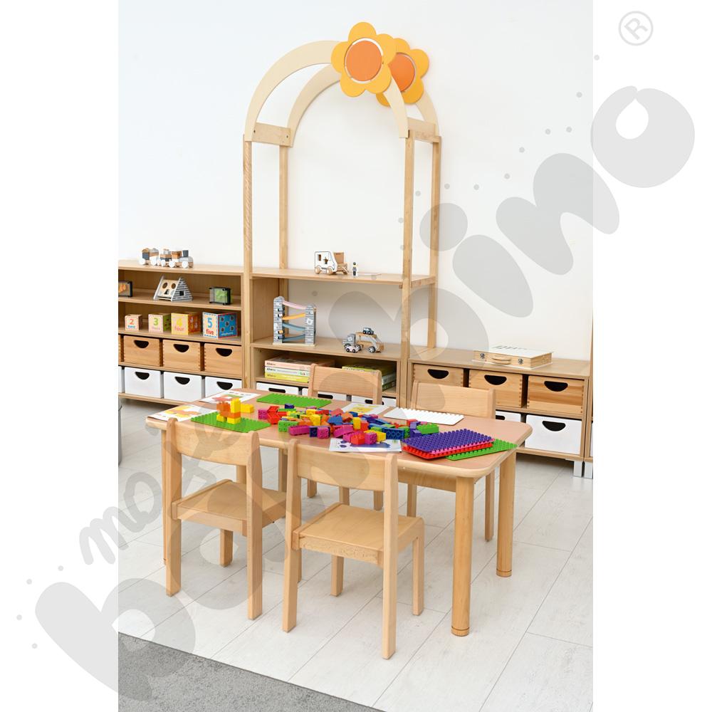 Stół Flexi prostokątny 120 x 60 - bukowy