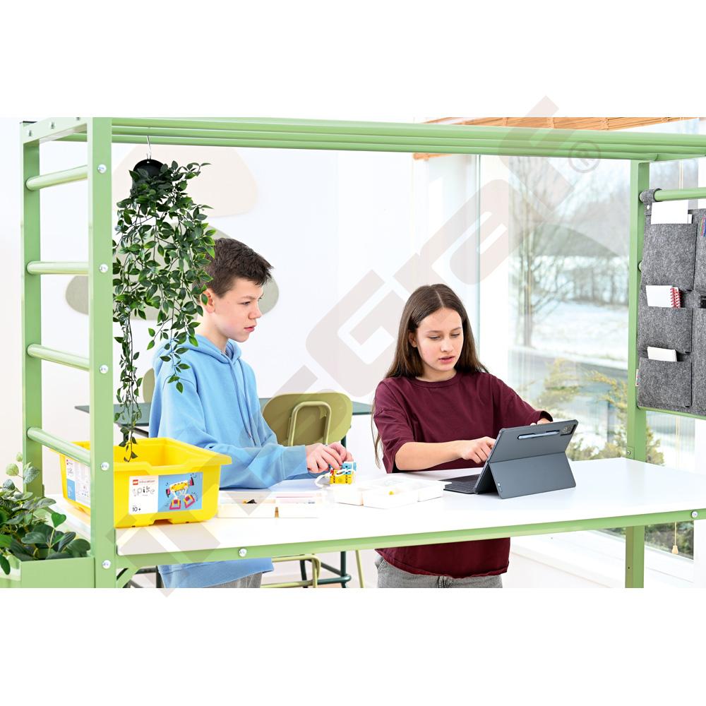 Projektový stôl MultiDesk s príslušenstvom, biely
