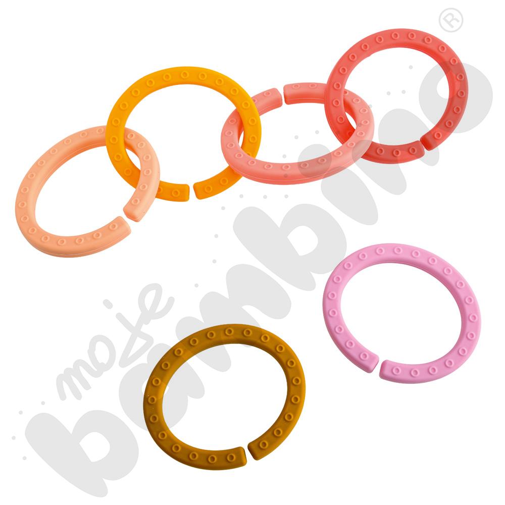 Obręcze silikonowe, mix kolorów 