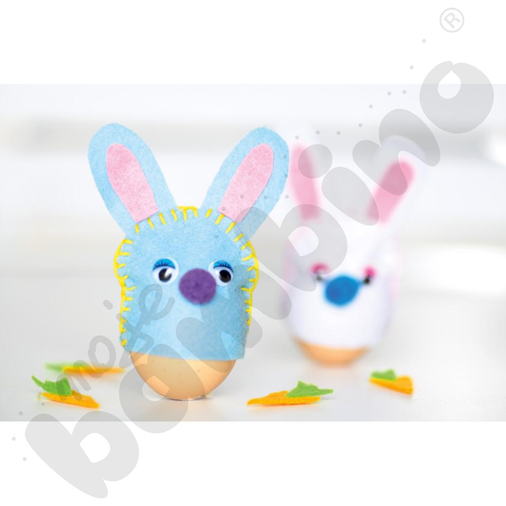 Zajączek - czapeczka na jajko