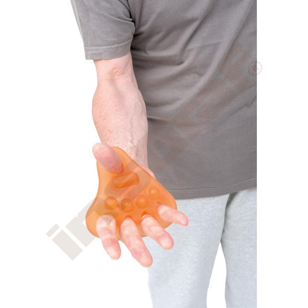 Průžný trojúhelník pro posilování dlaně - středně tvrdý 