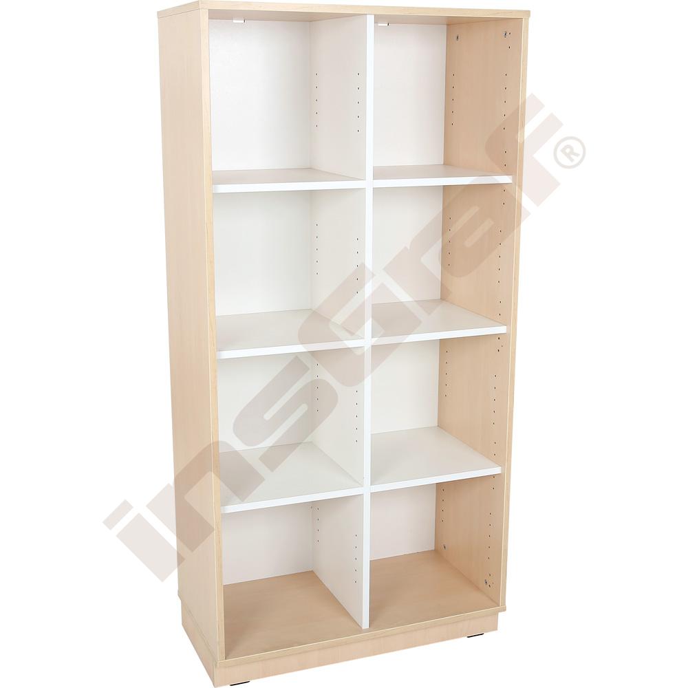 
Quadro - Schrank XL mit 1 Mittelwand und 3 x 2 Einlegeböden, B 79, Ahorn Jylland
