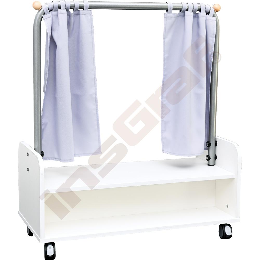 Quadro Mobiles Theater, niedrig, weiß (Quadro 284W)