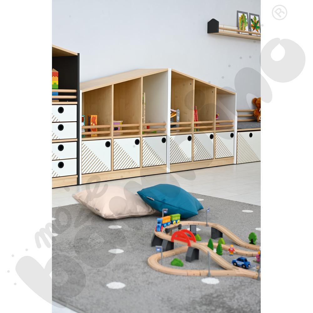 Szafka niska FLO prawa biała